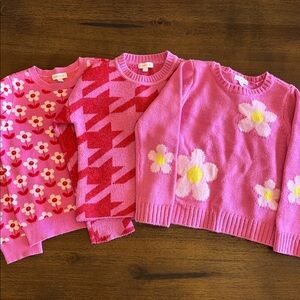 Design History Pink and Red Kids Sweaters